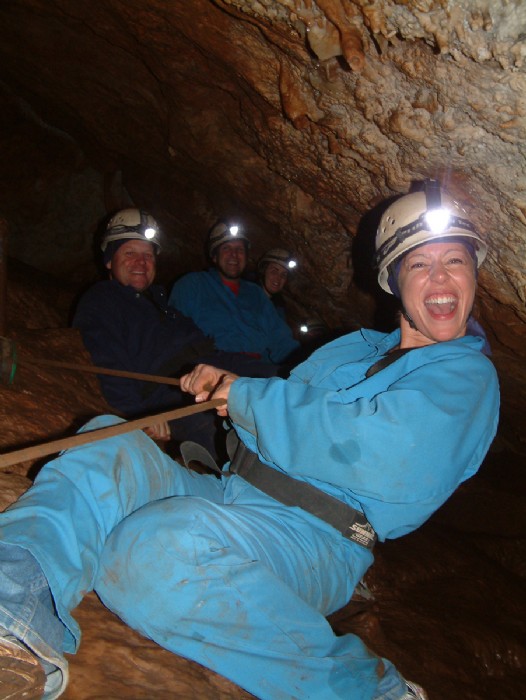 The challenging Aladdin Adventure at Jenolan Caves