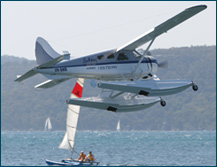 seaplane over sydney harbour